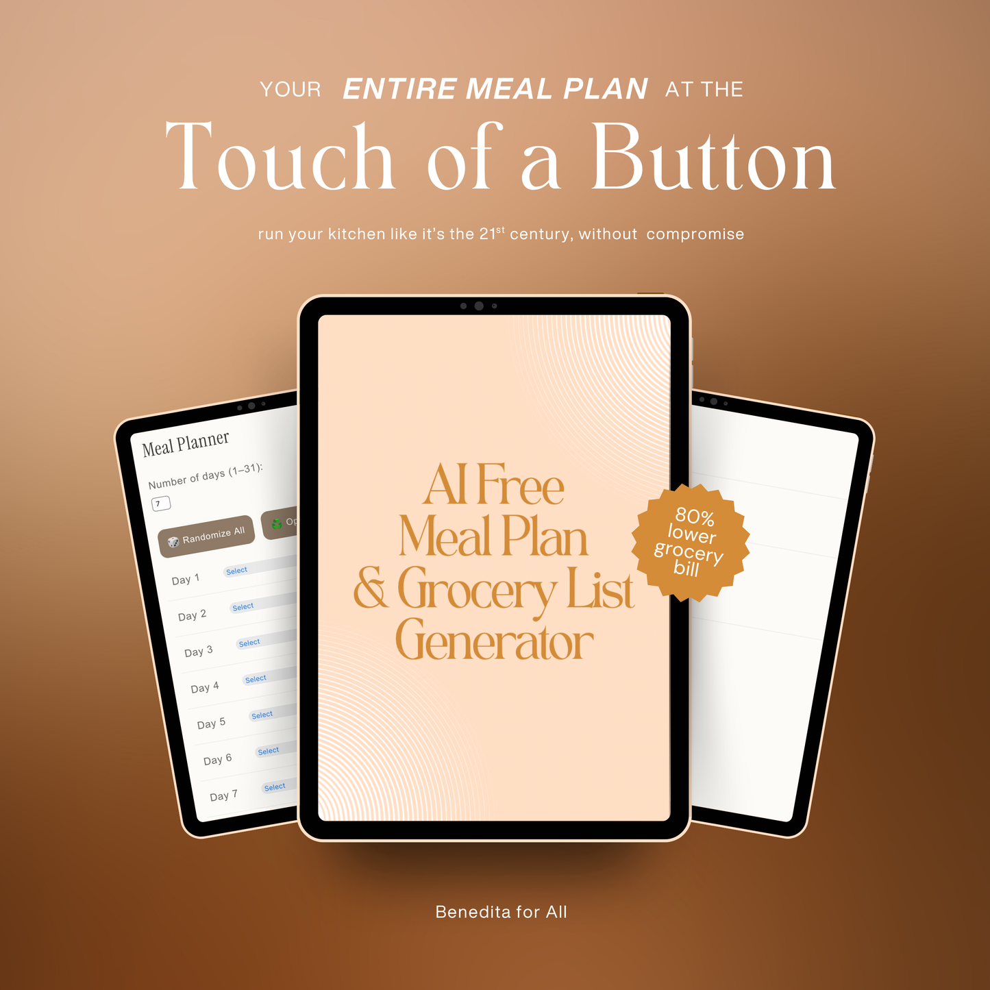 Meal Plan Generator - Lifetime Access