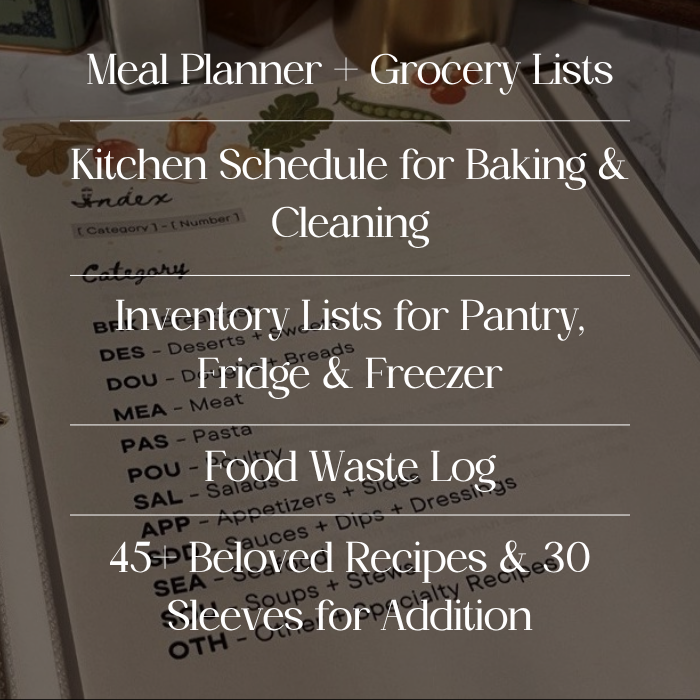 Kitchen Blessing - Cookbook + Stress-free Kitchen Foundation